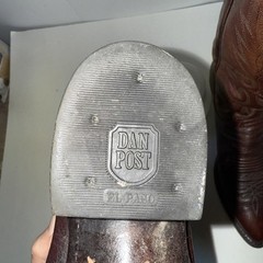 Dan Post Men’s Western Cowboy Boots Size 9 D Leather Embroidered 16782 El Paso