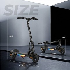 Adults Electric Scooter Folding Commuter E-Scooter with APP 600W 20MPH Max Speed