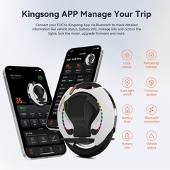 KINGSONG 16S PRO Electric Unicycle 50Mile Range 16in Tire Self-Balancing Scooter