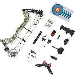 Compound Bow Kit 30-70lbs Adjustable 310FPS Archery Bow Hunting Target Arrows RH