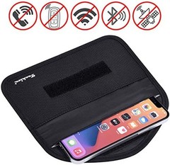 Signal Blocking Bag, 2 Pack RFID Faraday Bag Shield Pouch Cage Box Wallet Cas…