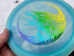 Champion FLAT Firebird Fierce Falcon Disc Golf Swirl Innova Artist Limited #6036