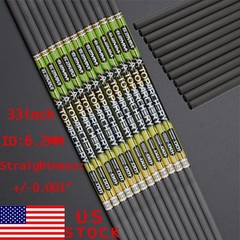 12PCS Straightness .001 33″ Pure Carbon Arrow Shaft Hunting Arrows DIY SP300-500