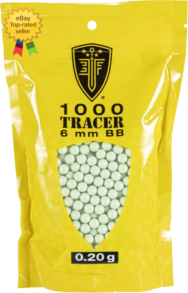 Glow In The Dark Premium 6mm Airsoft BBs Ammo 1000 Count High Precision