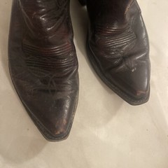 DAN POST WESTERN BOOTS LEATHER BLACK brown SZ 7 D