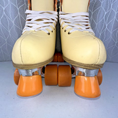 IMPALA Roller Skates Quad Women’s Size 11 Mimosa Indoor Tan Orange Derby Skates