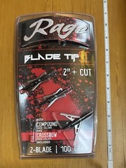 3 Pack Rage «Black Series» Chisel Tip SC Crossbow/Compound Broadheads