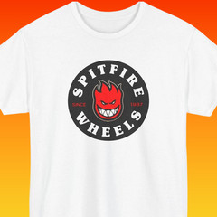 Spitfire Wheels Classic Logo T-Shirt Skateboarding Streetwear Graphic Tee