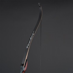 62» 25-50lbs Takedown Recurve Bow Archery Target Hunting Shoot Wooden Riser Bow