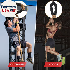 Climbing Rope Gym Workout – 10FT Heavy Duty Jute Thick Ropes for Adults Strength
