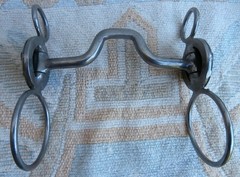 Nude Cowgirl Silver Concho Loose Jaw Short Shank Horse Bit
