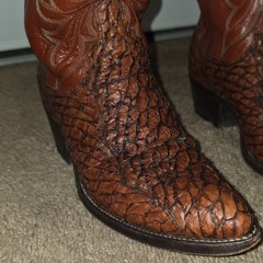 Dan Post Sea Bass Brown Western Cowboy Boots Mens US 9 1/2D Style 6569
