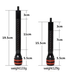 Carbon Fiber Balance Bar 6″ 8″ Stabilizer Archery Compound Bow Hunting Dampener