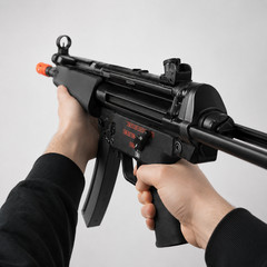 AirGrix WE-Tech Apache A3 GBB Airsoft SMG w/ Mag