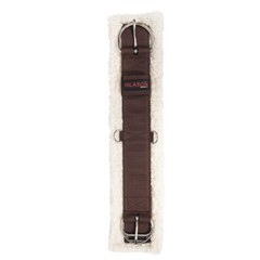 62HI HILASON Western Horse Nylon Cinch With White Fleece