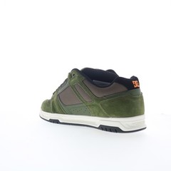 DC Stag DC01813310-OLV Mens Green Suede Skate Inspired Sneakers Shoes