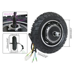 10in 48V 350W 10″ Electric Scooter Hub Motor Wheel Cable BIKE Bicycle Mini Bike