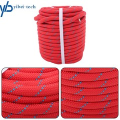 1/2in × 125ft Double Braided Polyester Rope Breaking Strength 8400 Pounds Red