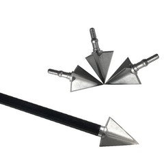 6PCs Hunting X3 Broadheads 125 Grain Archery Steel Tips Arrowheads with Box