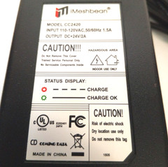 iMeshbean MODEL: CC2420 Input:110-120VAC, 50/60Hz 1.5A Output: DC+24V/2A