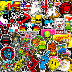 50pcs Waterproof Vinyl Stickers for Water Bottles, Laptops, Skateboard, Luggage