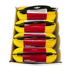 Polypropylene Twisted Rope 1/4in 100ft Strong Flexible Floats Mildew Resistant