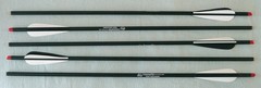 22″ Hobo Crossbow Bolts Super Heavy White/Black 100 Gr Brass Insert Qty 3 – 12
