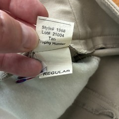 Tailored Sportsman Tan Trophy Hunter Riding Breeches Style 1968 Sz 32 Reg Sd Zip