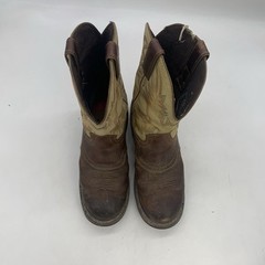 Justin Work Boots Mens 8.5 D Superintendent Steel Toe Brown WK4662 Western
