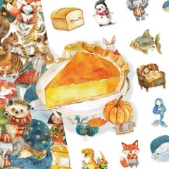 25Pcs Random Cute Fairy Tale Cartoon Animal Fairytale Graffiti Stickers