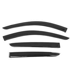 Tape on Window Visors Compatible with 2019-2025 Cadillac XT4, Smoke/Tinted