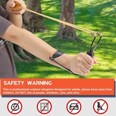 HIGH VELOCITY FOLDING WRIST SLINGSHOT Catapult Powerful Hunting Sling Shot