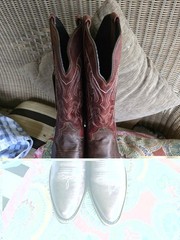 J.B. Dillon Men’s Brown Western Cowboy Pull-On Boots US Size 12