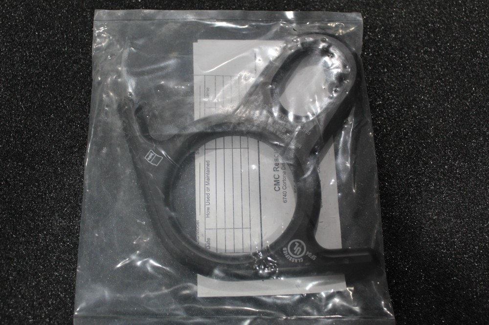CMC Figure 8 Descender Black Aluminum NEW Sealed SAR Fire Rope Rescue