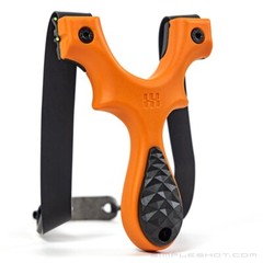 SimpleShot SCOUT LT2 Slingshot Bundle with Flat Bands, Target, Clay Steel Ammo