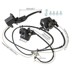Rear Left Lever Hydraulic Twin Disc Brake Caliper Pad set E-Bike Tricycle 125cc