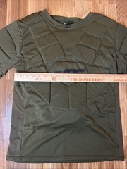 JT Padded Shirt Men’s OSFM Paintball Short Sleeve Olive Green One Size Fits Most