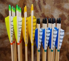 50pcs Archery Pine Wood Shafts 80cm dia8mm Wooden Arrow Outdoor Target Shoot