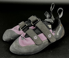 Evolv Trax XT-5 Rock Climbing Shoes Womens 8.5 Purple Black Made In USA (GG)