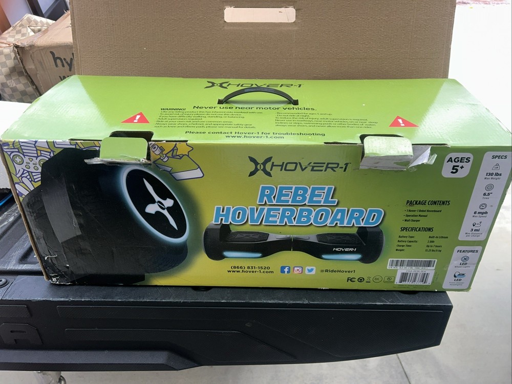 Hover-1 Rebel Hoverboard with LED Lights And Charger Cable