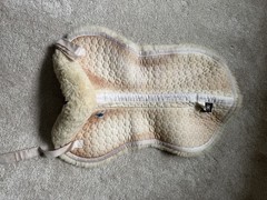Mattes English Sheepskin Half Pad Saddle Pad Beige/Cream Model L