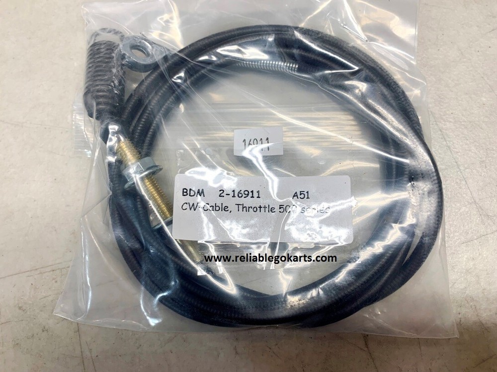 Cable, Throttle 500 series 16911