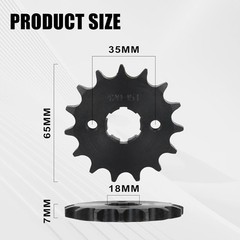 15 Tooth Steel Front Sprocket for Hawk 250,Dirt Bike Front Sprocket for Hawk