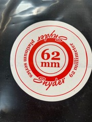 NOS Snyder Platinum roller skate 62mm wheels set of 8 Red print XFirm