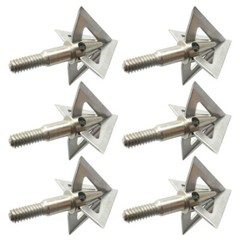 12Pcs Archery Broadheads 100 Grain 4 Blade Crossbow Compound Bow Hunting Tips