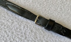 SCHOCKEMOHLE 54″ x 5/8″ (16mm) DuraSoft BLACK Leather GRIP Reins~NICE CONDITION