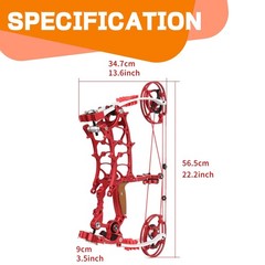 Archery Compound Bow Set 80% Let-Off CNC 30-75lbs HuntingCompetitive Shooting