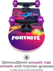 Fortnite 31″ Skateboard – Cruiser Skateboard with Printed Graphic Grip Tape, ABE