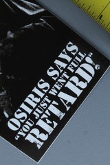 Osiris Skateboard Shoes Machine Gun Soldier OG Z3C Vintage Skateboarding STICKER