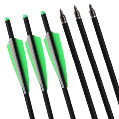 12x 20 inch Crossbow Bolts Carbon Arrows Half Moon Nock OD8.8mm Archery Hunting